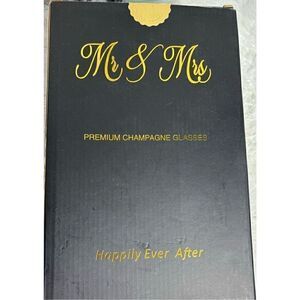 Wells Mr & Mrs Premium Champagne Glasses
